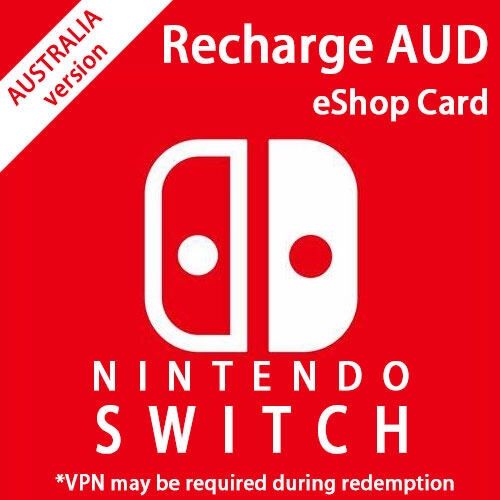 【Australia】NINTENDO SWITCH eShop Gift / Prepaid Card / Reload / Recharge / Top up - ONLINE DELIVERY