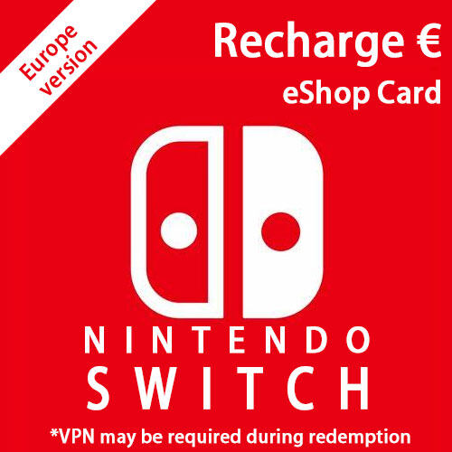 【Europe】NINTENDO SWITCH eShop Gift / Prepaid Card / Reload / Recharge / Top up - ONLINE DELIVERY