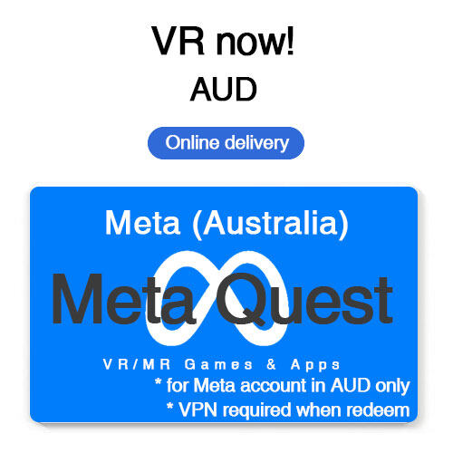Australia META QUEST VR gift card for 500+ virtual reality apps and games