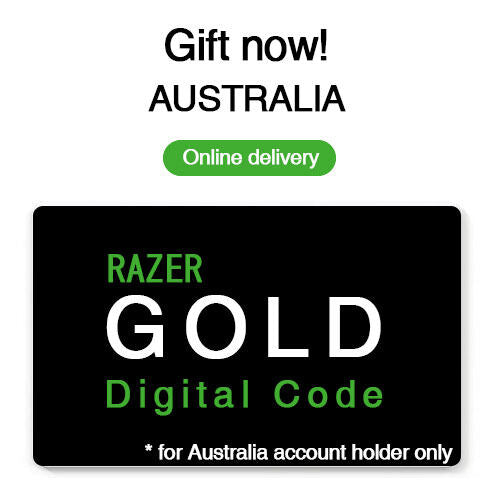 【Australia】Razer Gold Digital Gift Card - Online Delivery - For Razer AU account only